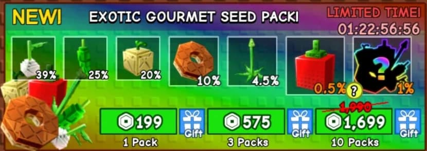 Exotic Gourmet Seed Pack