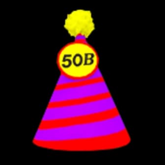 50b Party Hat accessory — Blox Fruits