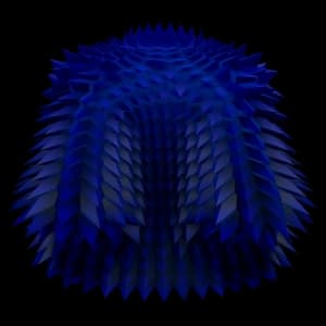 Blue Spikey Coat accessory — Blox Fruits