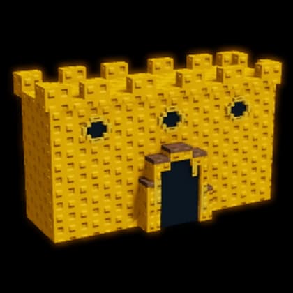 Bee Castle Wall With Door