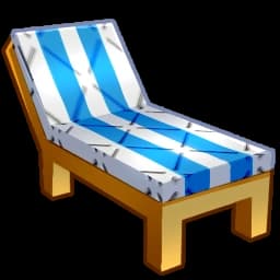 Blue Long Beach Chair