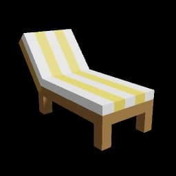 Yellow Long Beach Chair