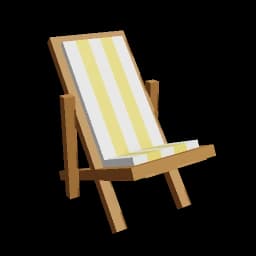 Yellow Short Beach Chair
